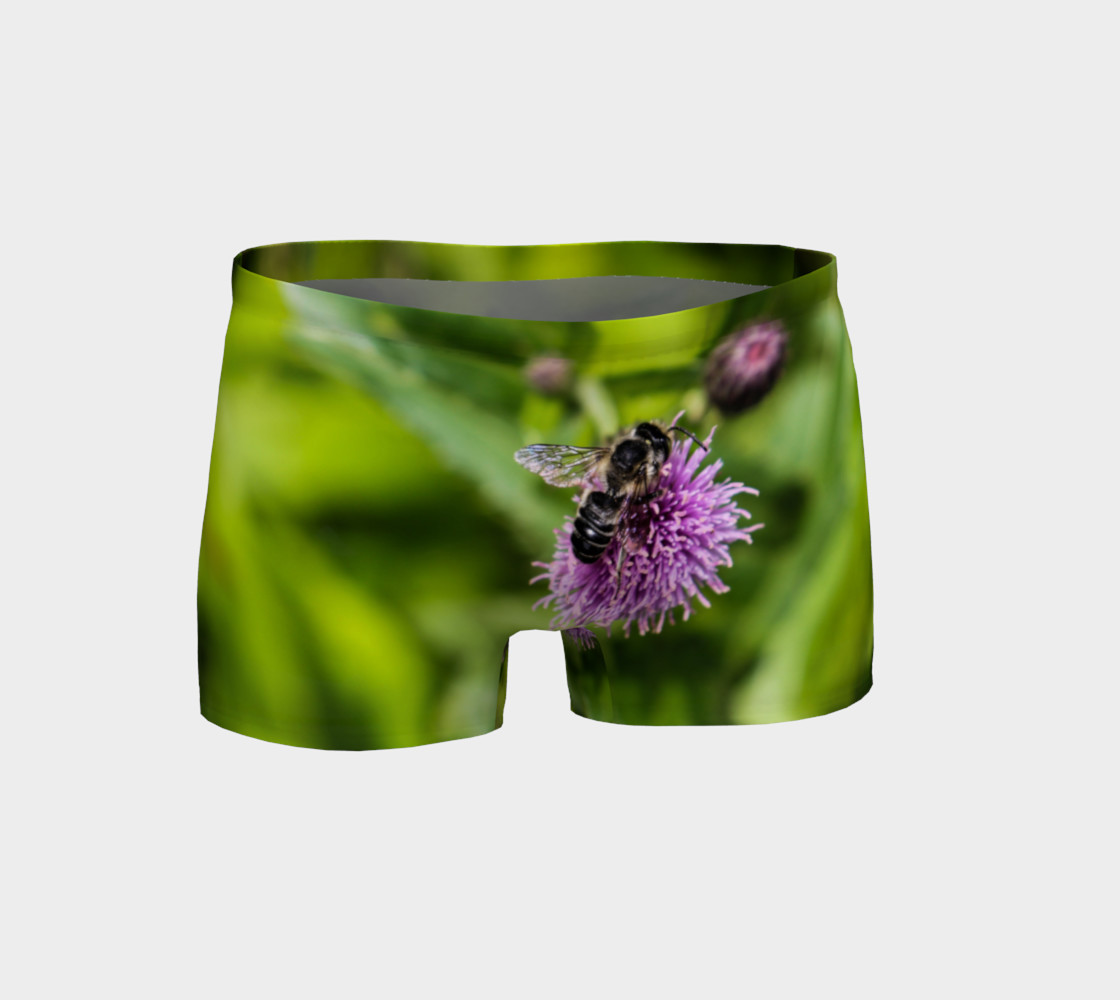 A Bee on a Purple Flower Shorts preview #1