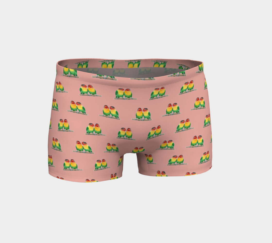 Fischer's lovebirds pattern Shorts preview #1