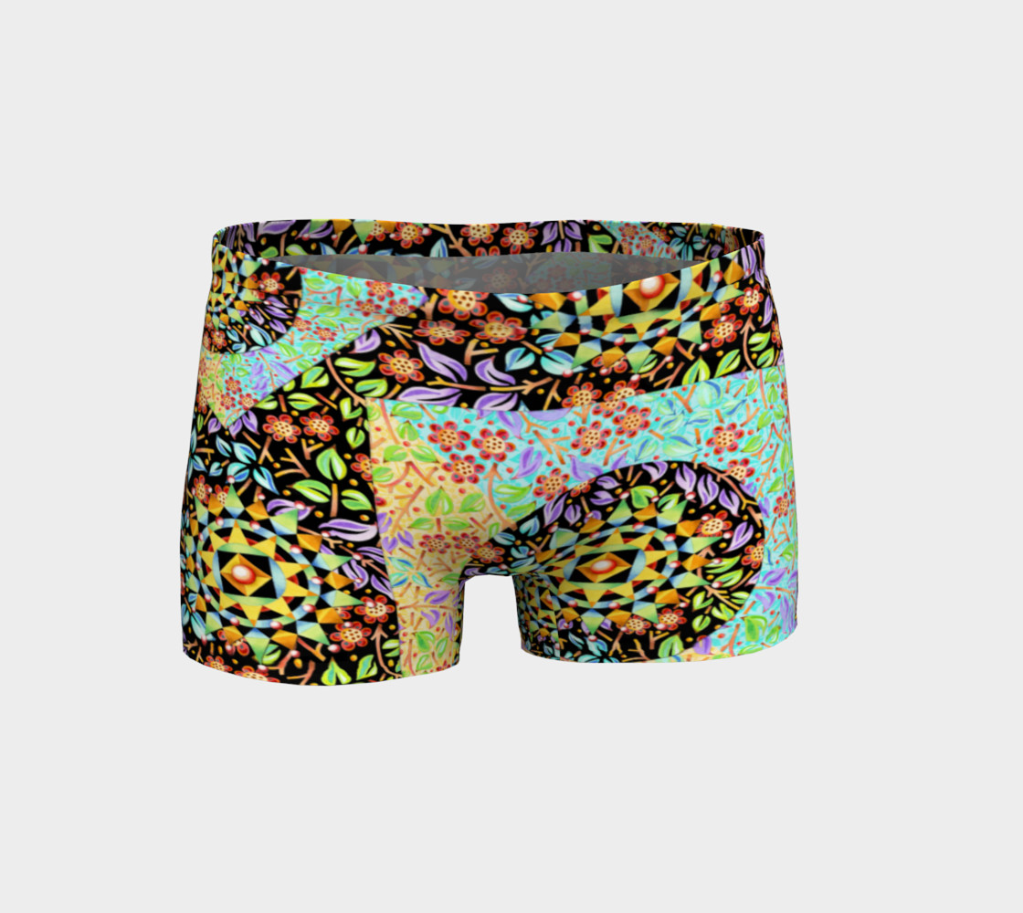 Filigree Floral Patchwork Shorts preview #1