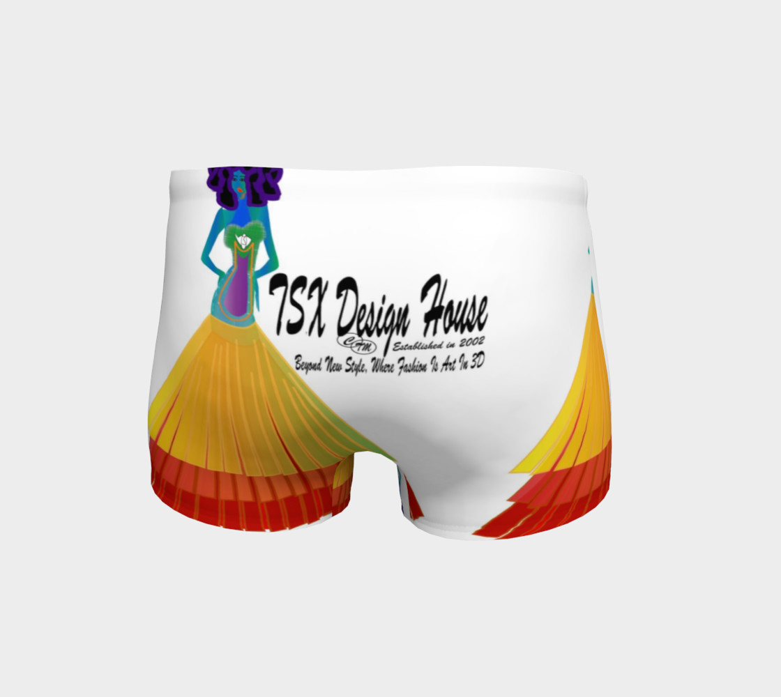 TSX Design House Logo yoga shorts preview #4
