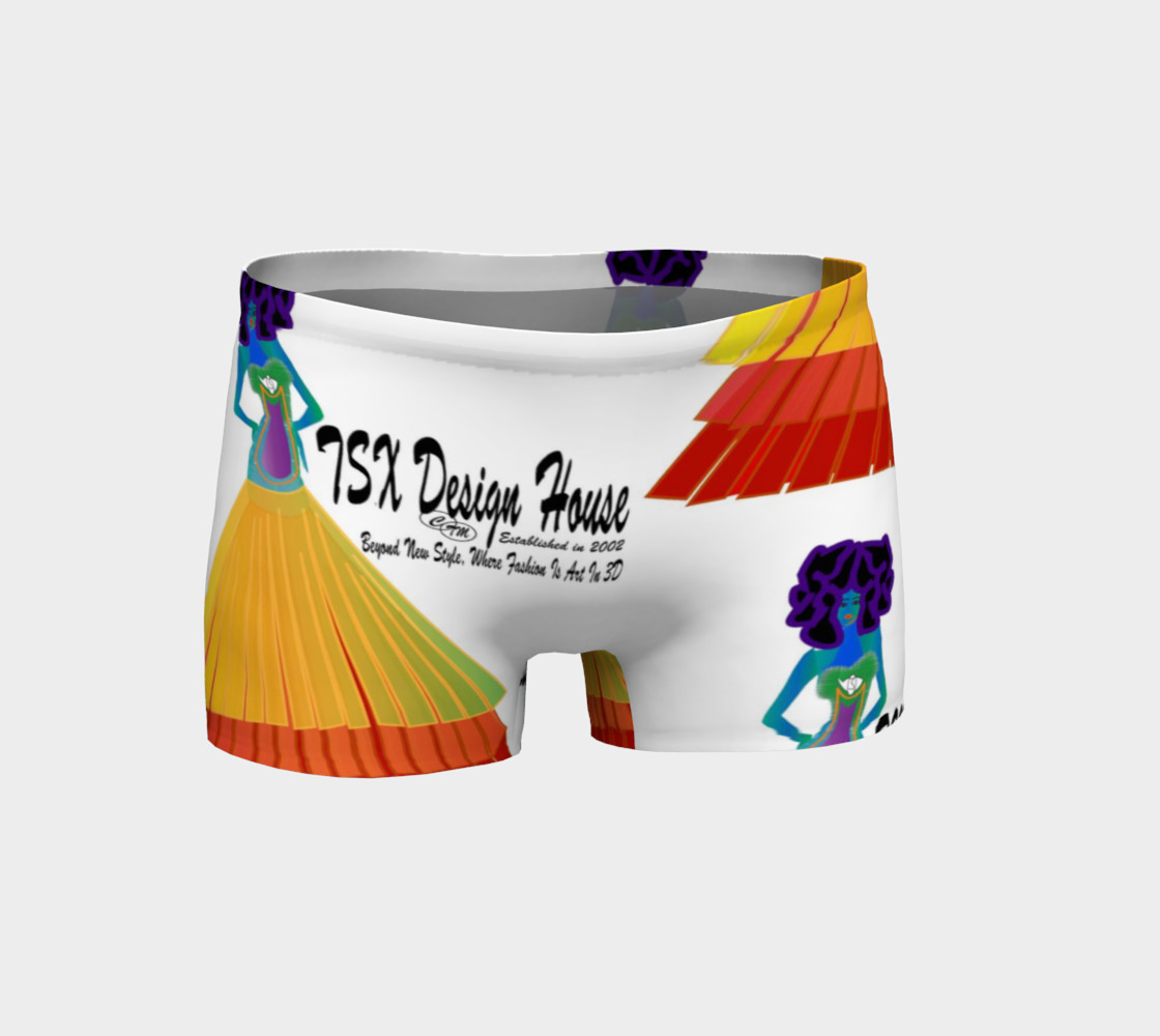 TSX Design House Logo yoga shorts preview #1