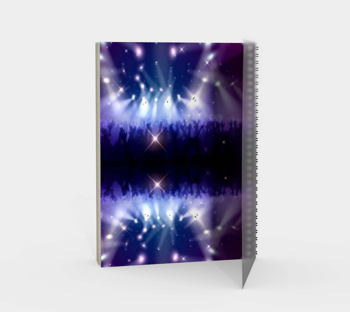 Purple and Blue Burst Spiral Notebook preview #2