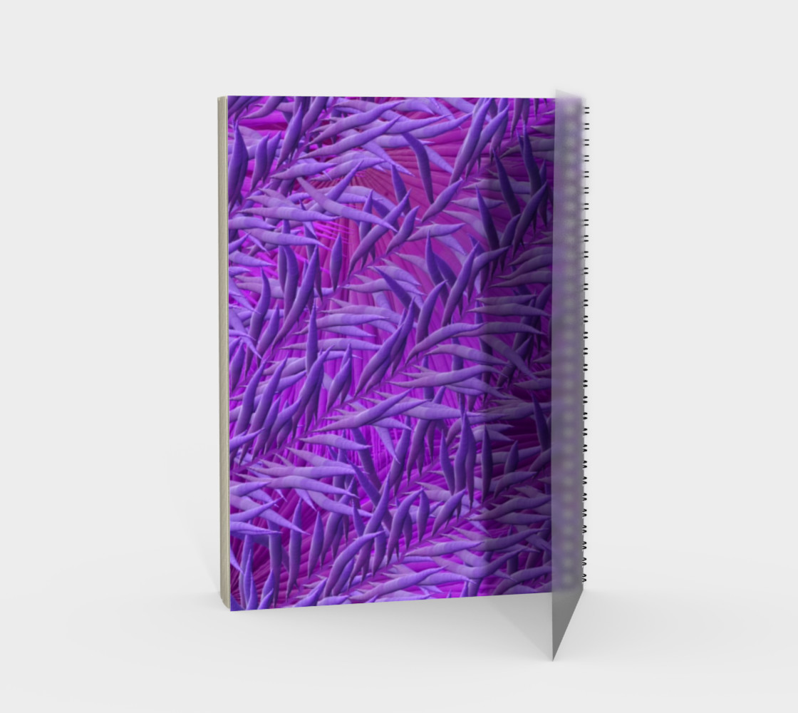 Purple Festival Sad Clown Mask Spiral Notebook preview #2