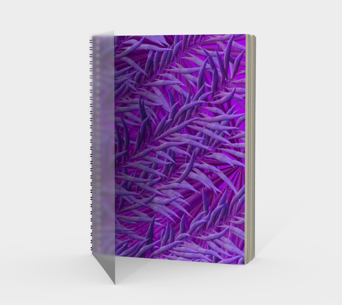 Purple Feathers Spiral Notebook preview #1