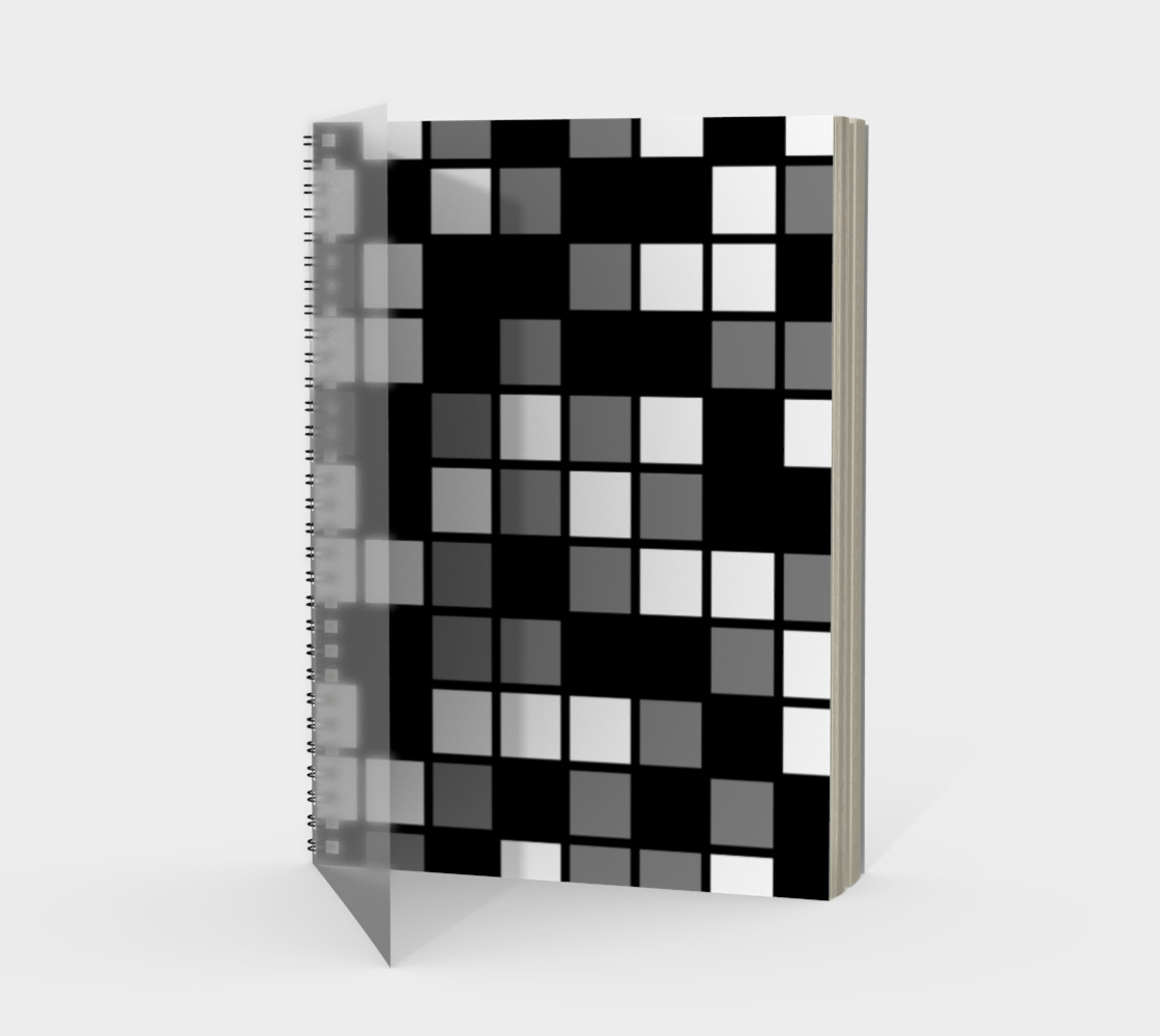 Grey, Black, and White Random Mosaic Squares preview #1