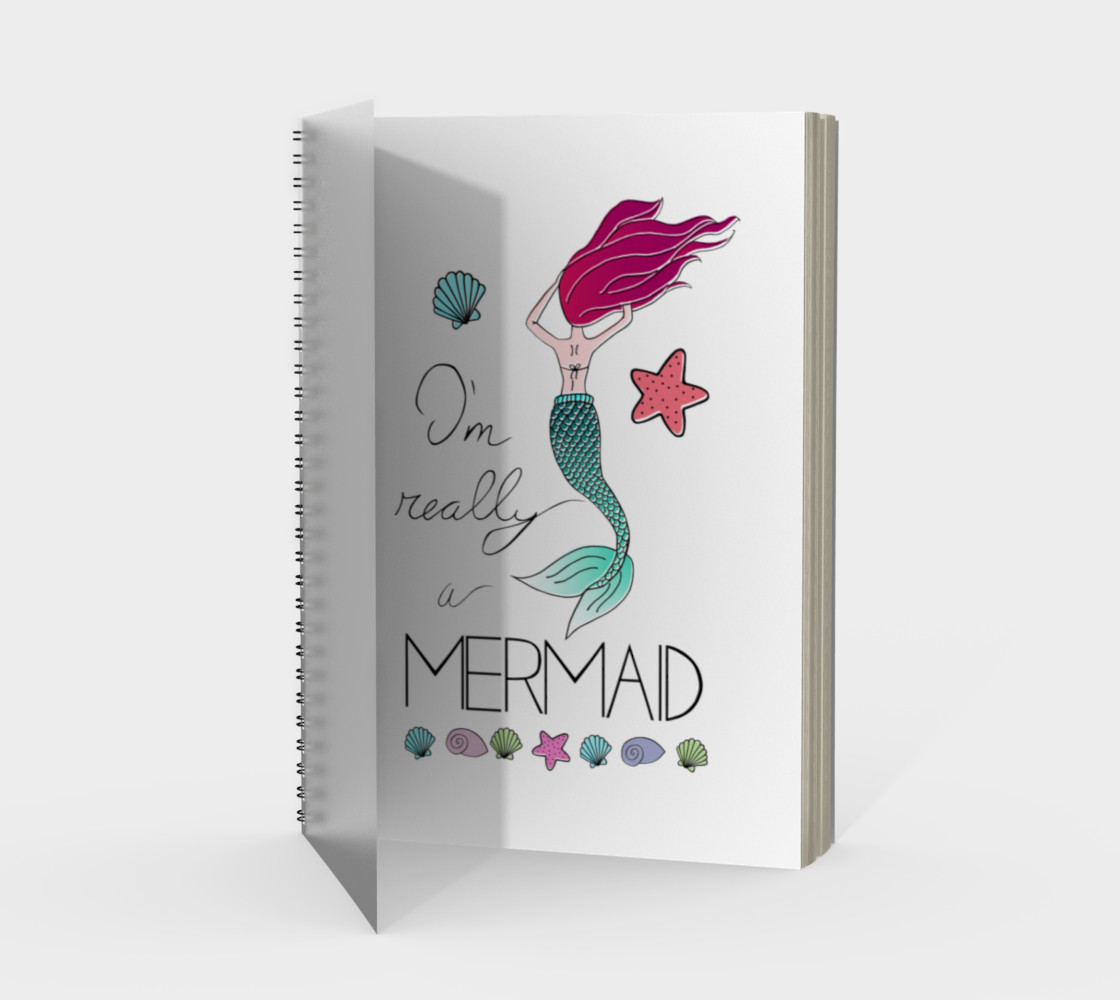 I'm Really a Mermaid Spiral Notebook Miniature #2