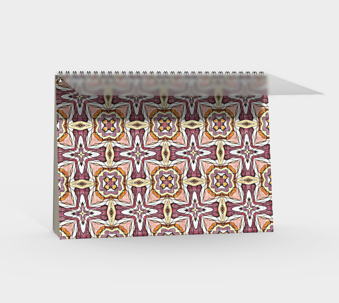Coral Orange Red Pink Violet Hip Orient Bali Art preview #2