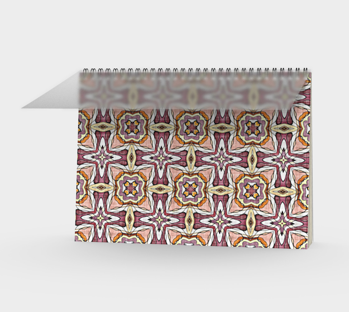 Coral Orange Red Pink Violet Hip Orient Bali Art preview #1
