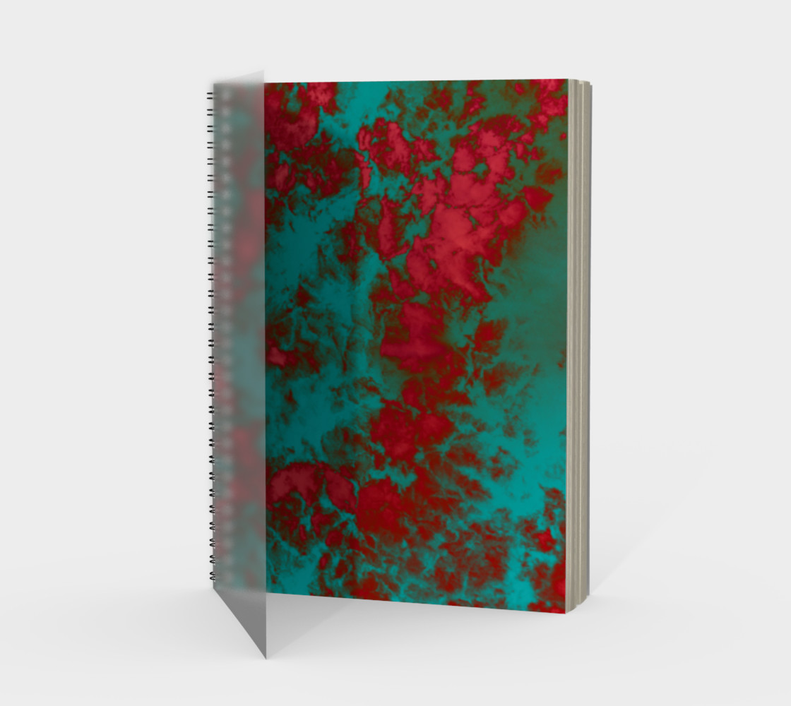 Tie-Dye Sky in Teal and Sunset preview #1