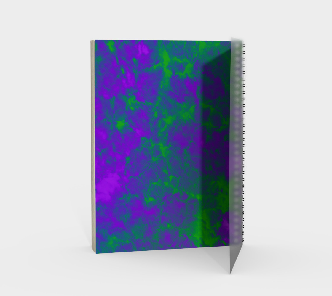 Tie-Dye Sky in Purple and Green preview #2