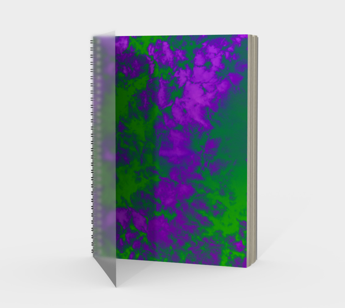 Tie-Dye Sky in Purple and Green preview #1
