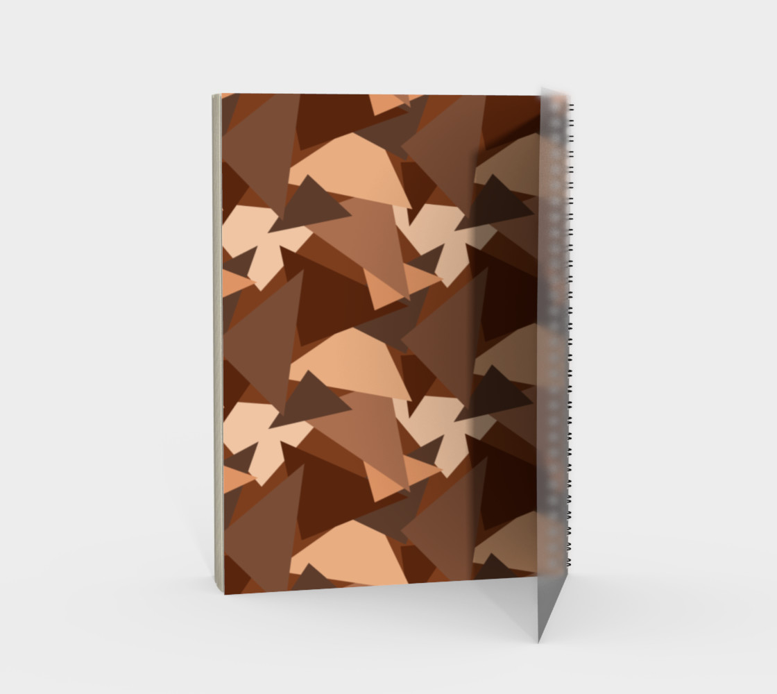 Aperçu de Brown Chocolate Caramel  Triangles (Camouflage) #2