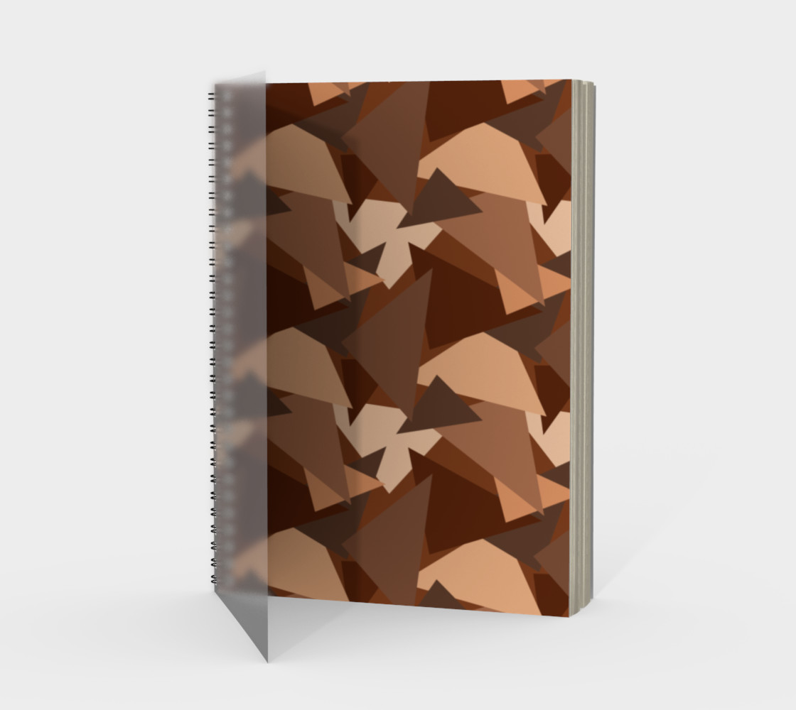 Aperçu de Brown Chocolate Caramel  Triangles (Camouflage) #1