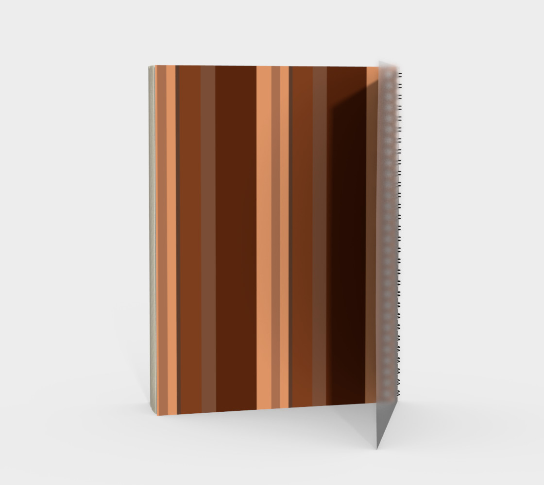 Aperçu de Brown Chocolate Caramel Stripes #2