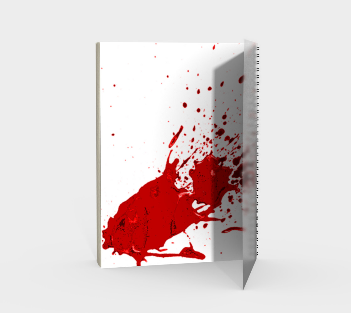 Blood Splatter First Cosplay Halloween Spiral Notebook preview #2