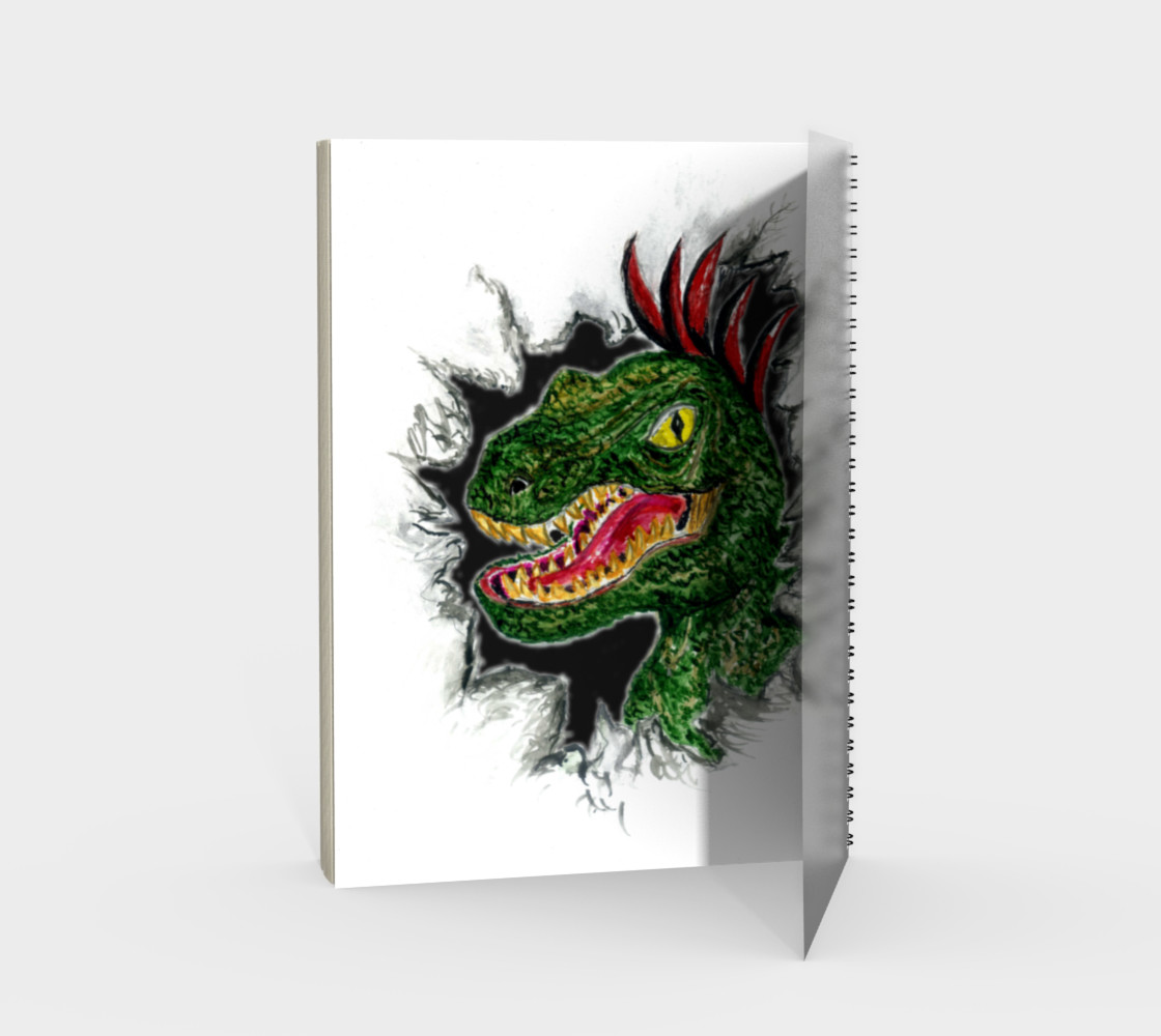 Grunge Velociraptor Portrait preview #2