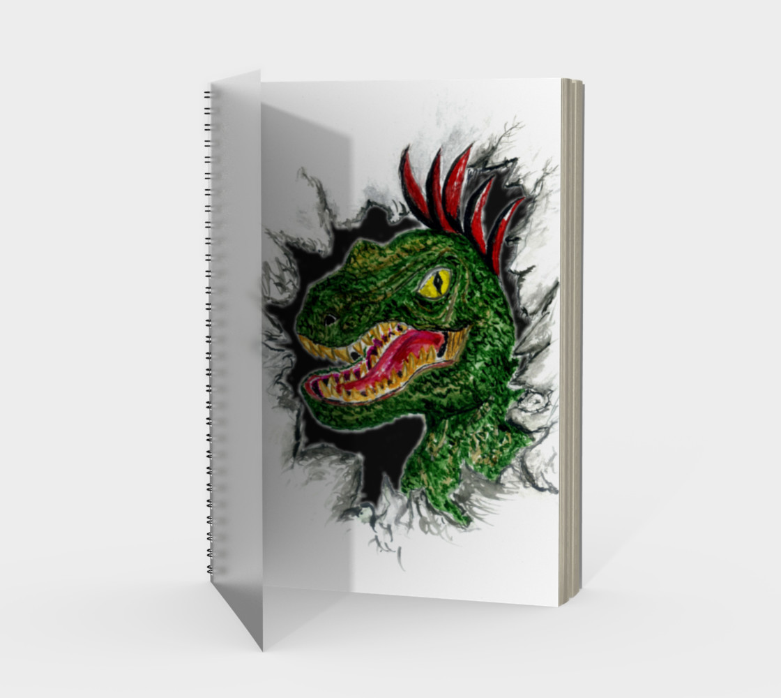 Grunge Velociraptor Portrait preview #1