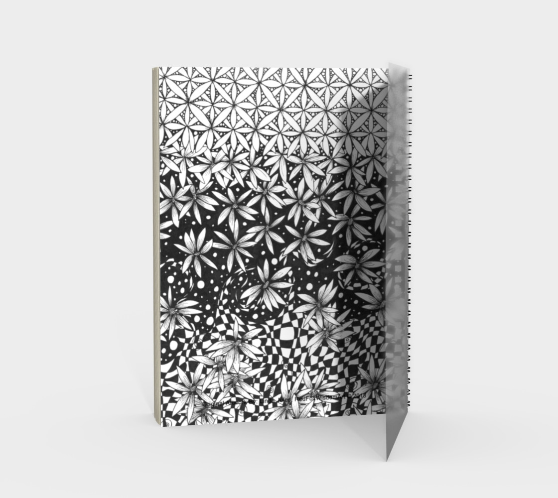 Alchemy Mind Transforming Flower of Life Spiral Notebook preview #2
