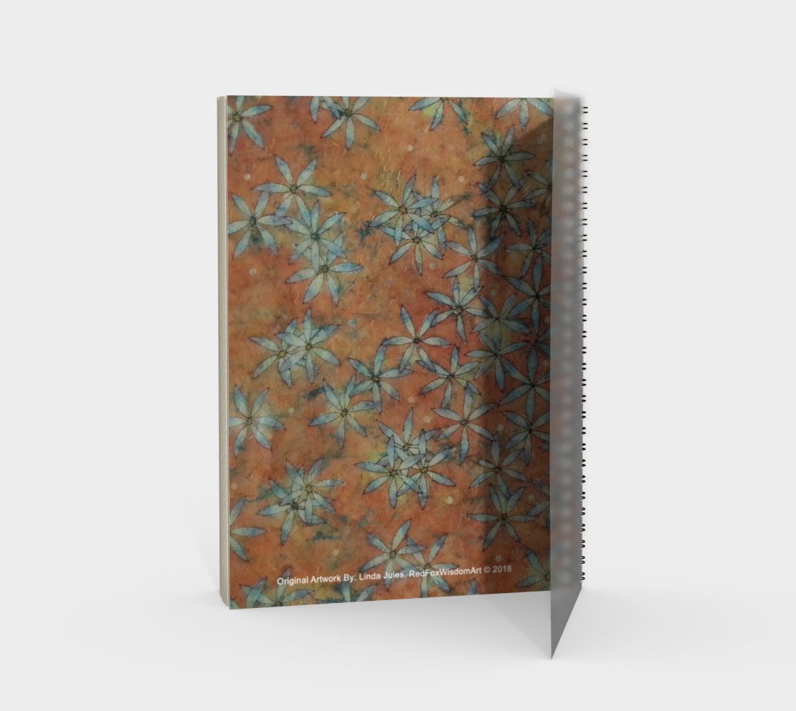 Watercolor Batik Flower of Life Spiral Notebook preview #2