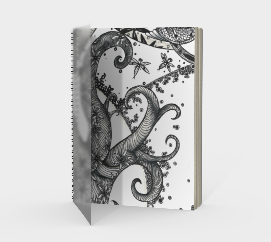Kimmy's Trees Spiral Notebook 3D preview