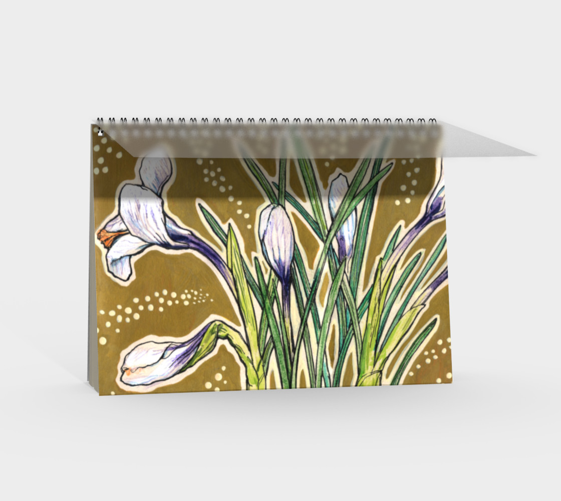Aperçu de Crocuses, blooming spring flowers, floral art #2