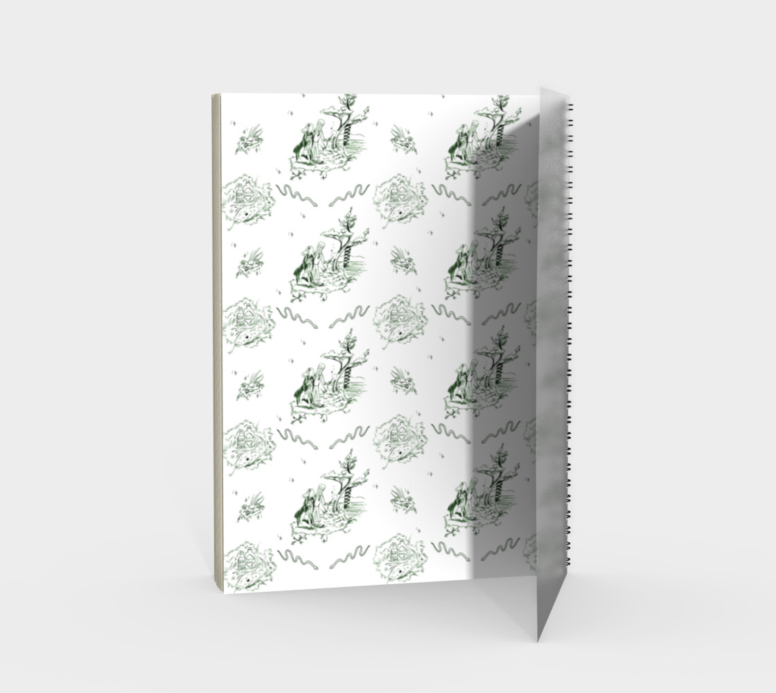 Slytherin Toile Notebook preview #2