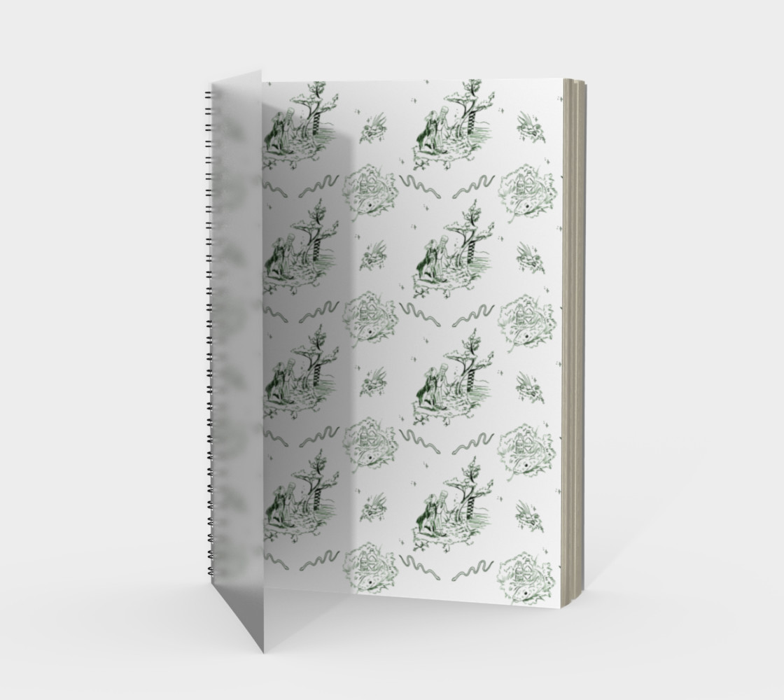 Slytherin Toile Notebook preview #1