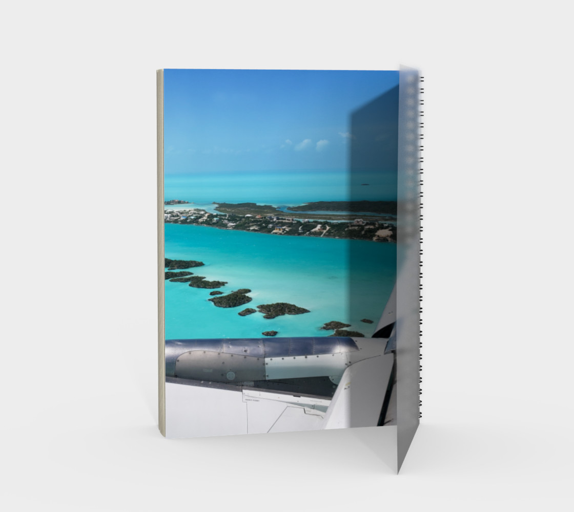 Aperçu de Turks and Caicos Airplane Vew Spiral Notebook #2