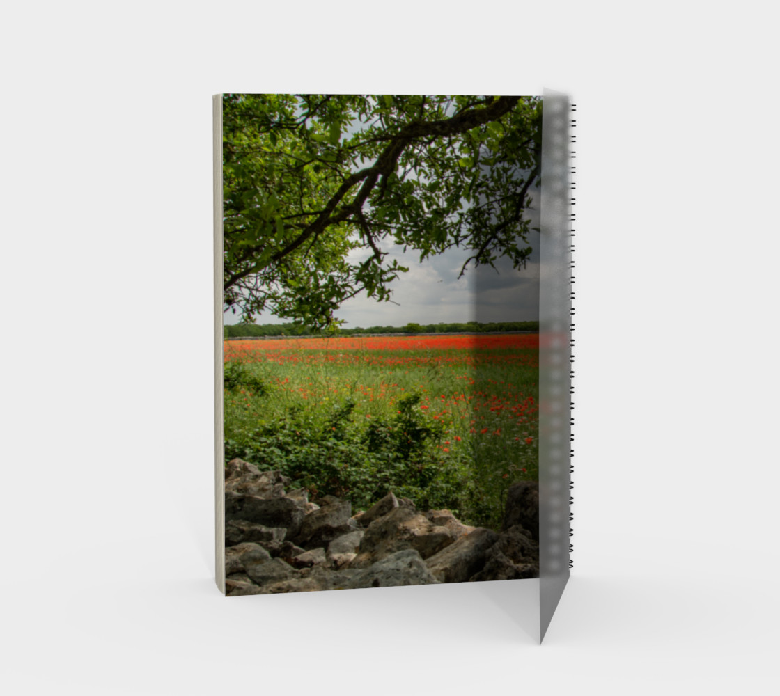 Utterly Italy Puglia Poppy Field Notebook preview #2