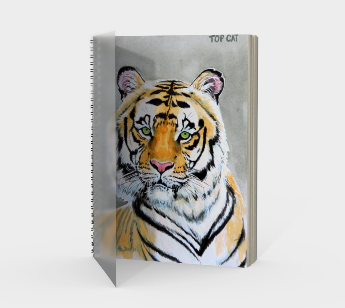 Aperçu de "Top Cat" Tiger - Notebook spiral #1