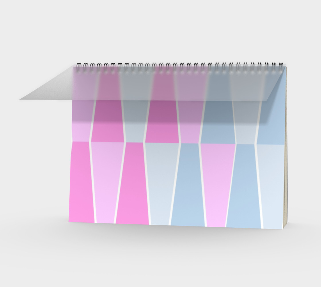 Aperçu de Pastel Geometric Spiral Notebook #1