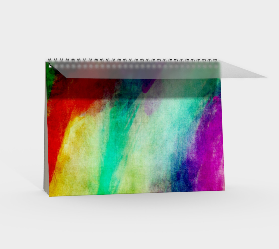 Aperçu de Abstract Paint Splats Spiral Notebook #2