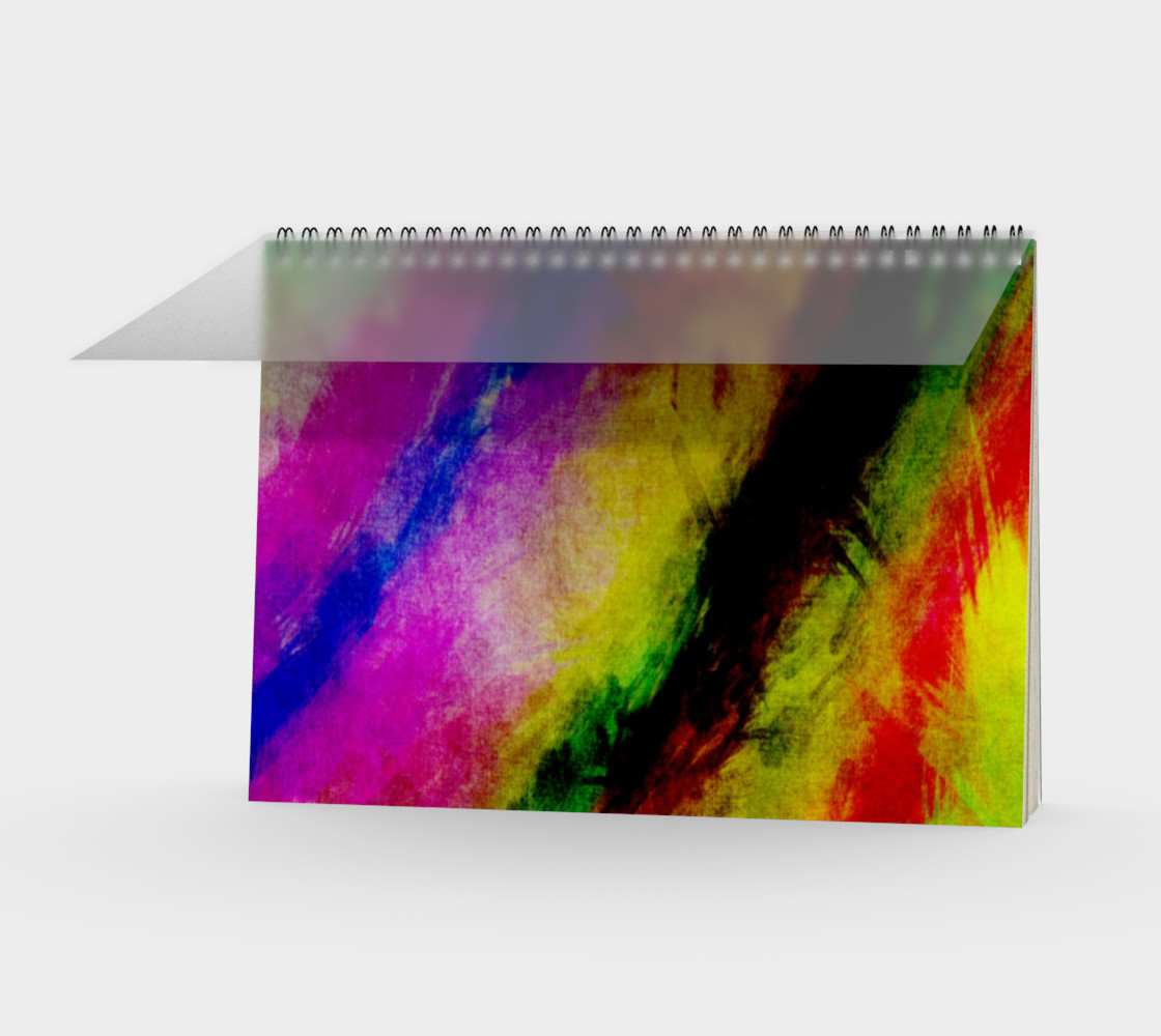Aperçu de Abstract Paint Splats Spiral Notebook #1