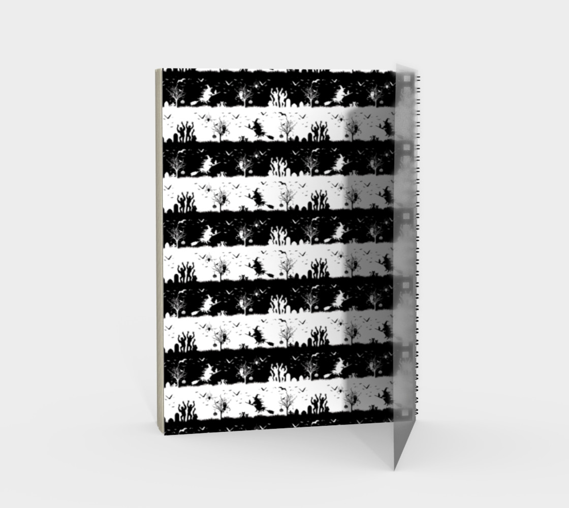 Black and White Halloween Nightmare Stripes preview #2