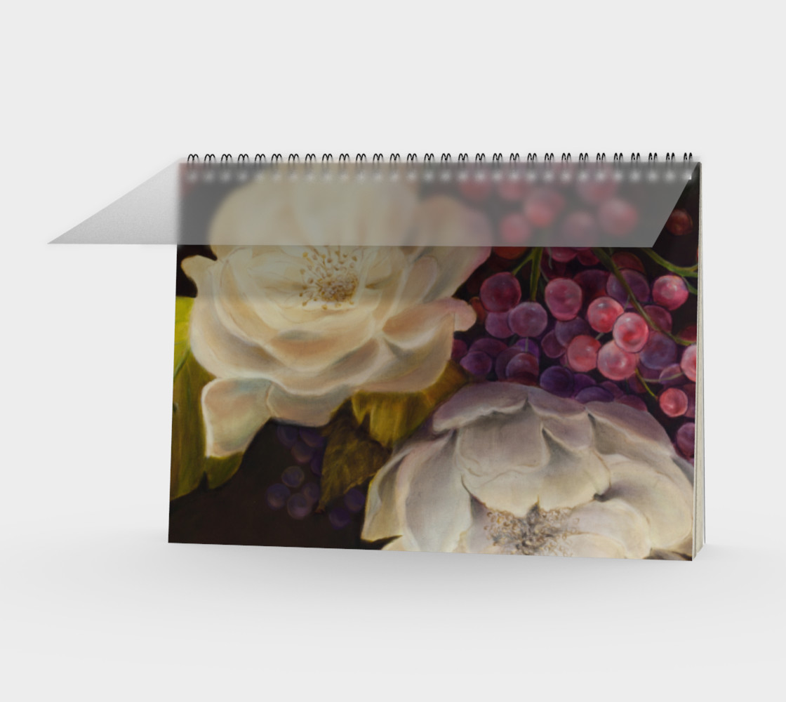 Winter Floral Spiral Notebook preview #1