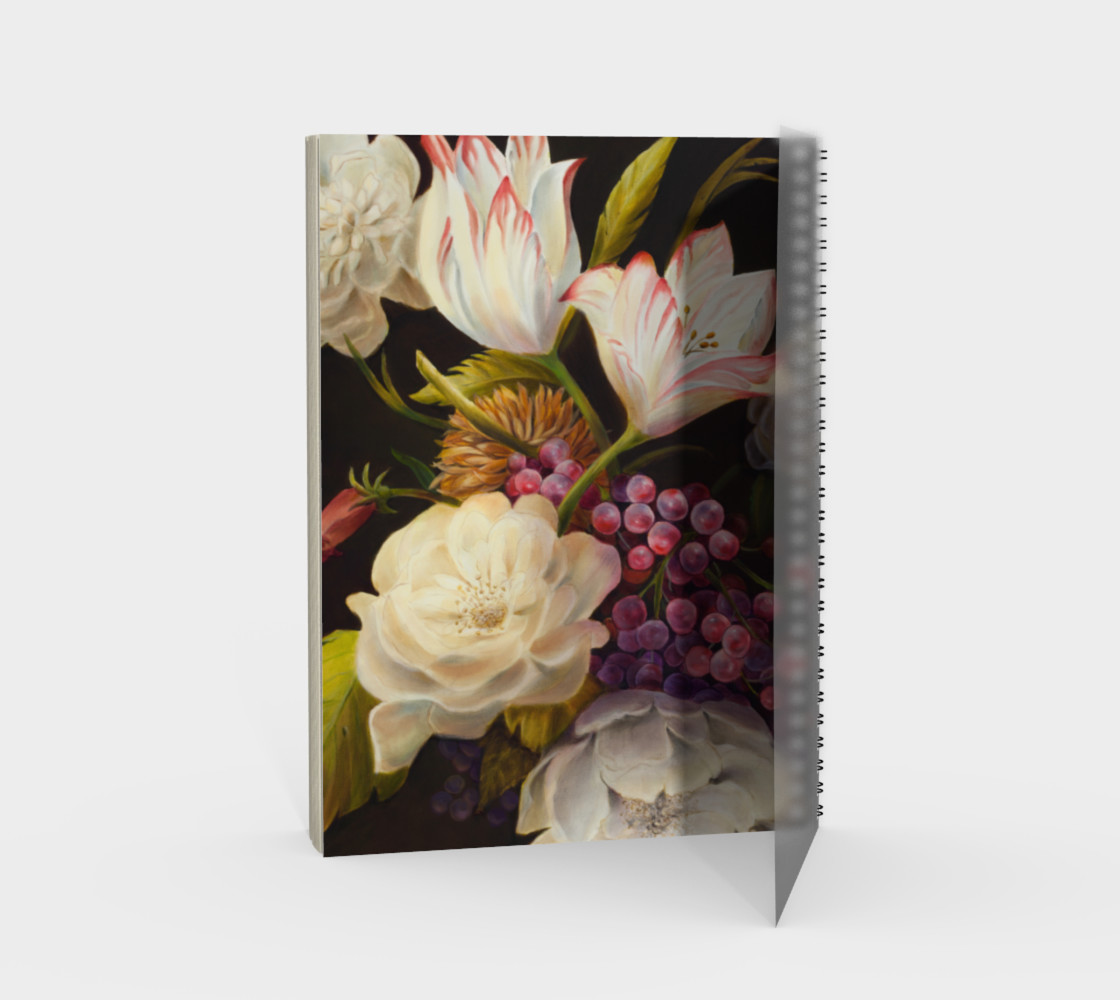 Winter Floral Spiral Notebook preview #2