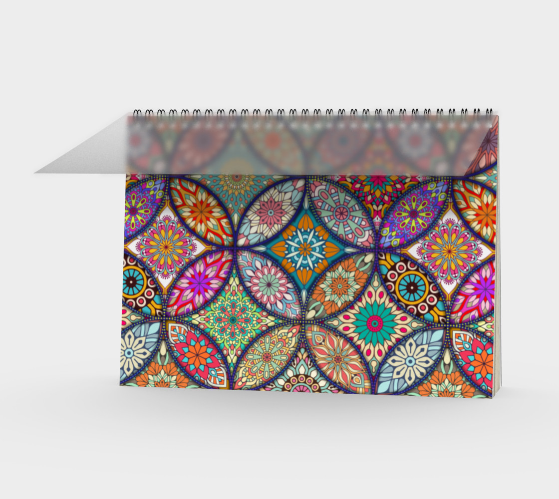 Vibrant Mandalas Spiral Notebook preview #1