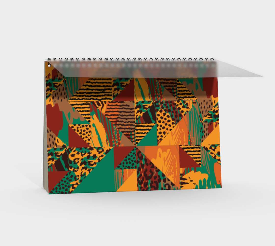 Abstract Safari Print Spiral Notebook preview #2
