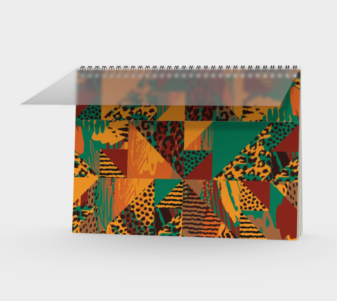 Abstract Safari Print Spiral Notebook preview #1