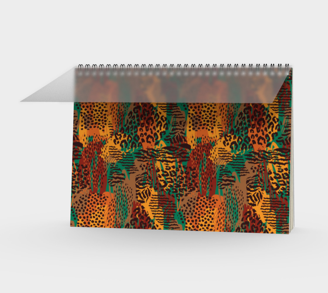 Safari Animal Print Mashup Spiral Notebook preview #1