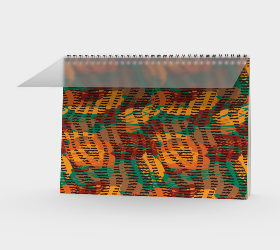 Abstract Animal Stripes Spiral Notebook preview #1