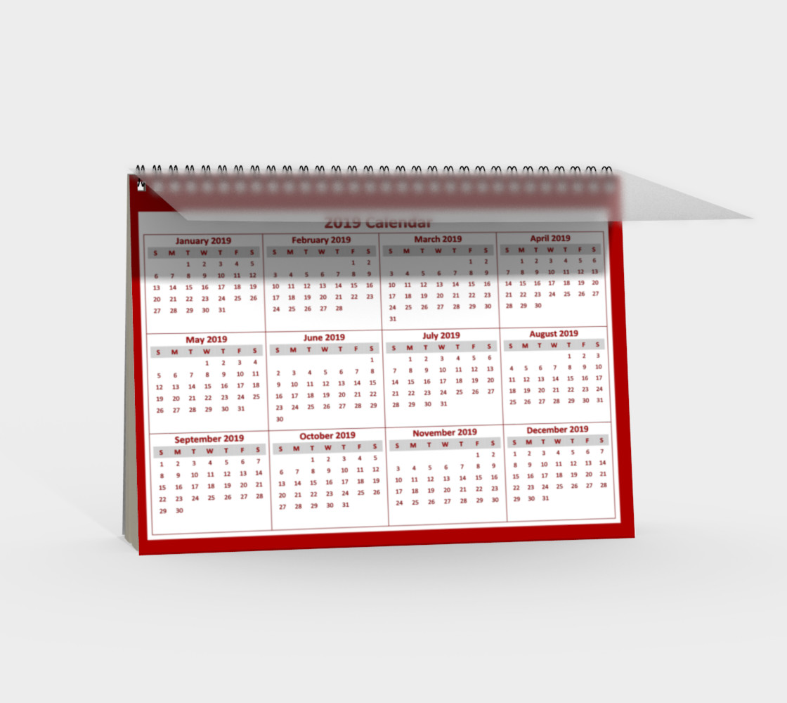 Aperçu de Ocean Waves Spiral-bound Notebook Calendar #2