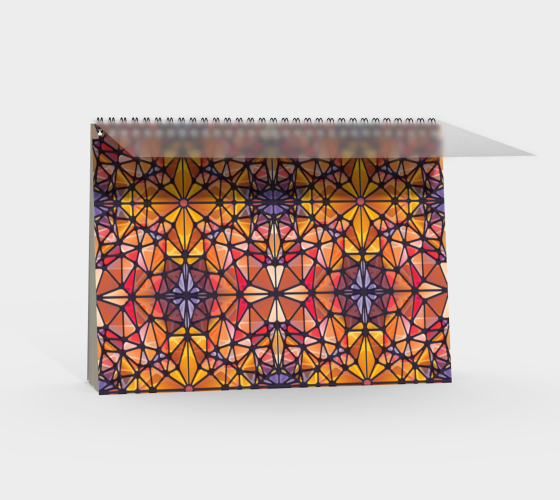 Amber Kaleidoscope Spiral Notebook preview #2