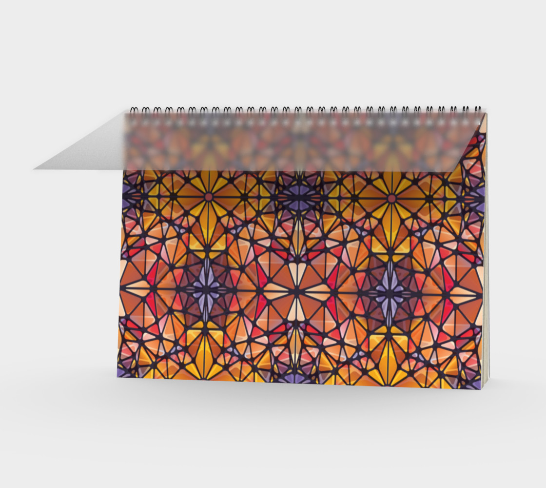 Amber Kaleidoscope Spiral Notebook preview #1