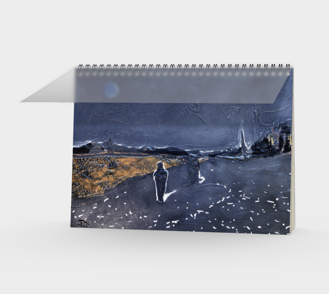 Aperçu de Goth/Cosplay Midnight Beach Notebook, 48-pg Spiral (blank) #1