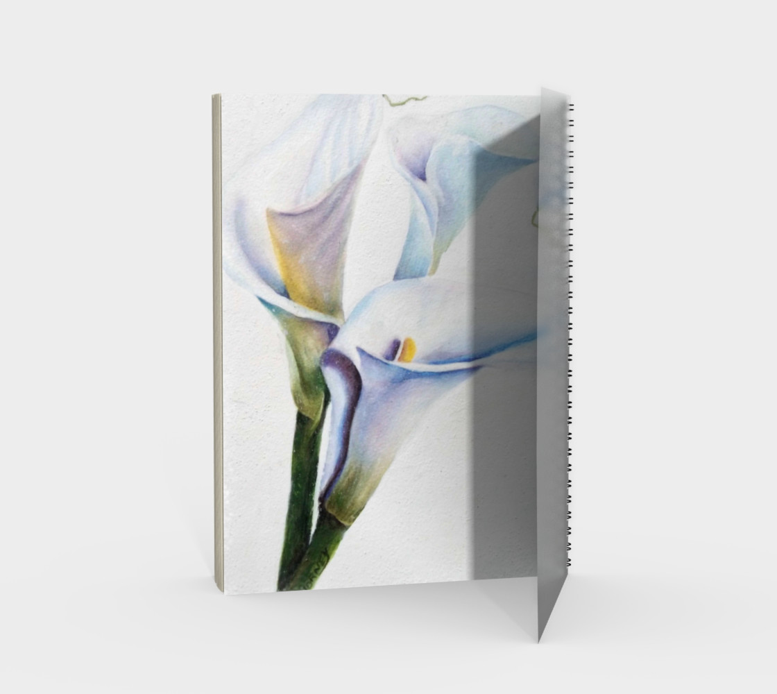 Calla Lilies Spiral Notebook preview #2