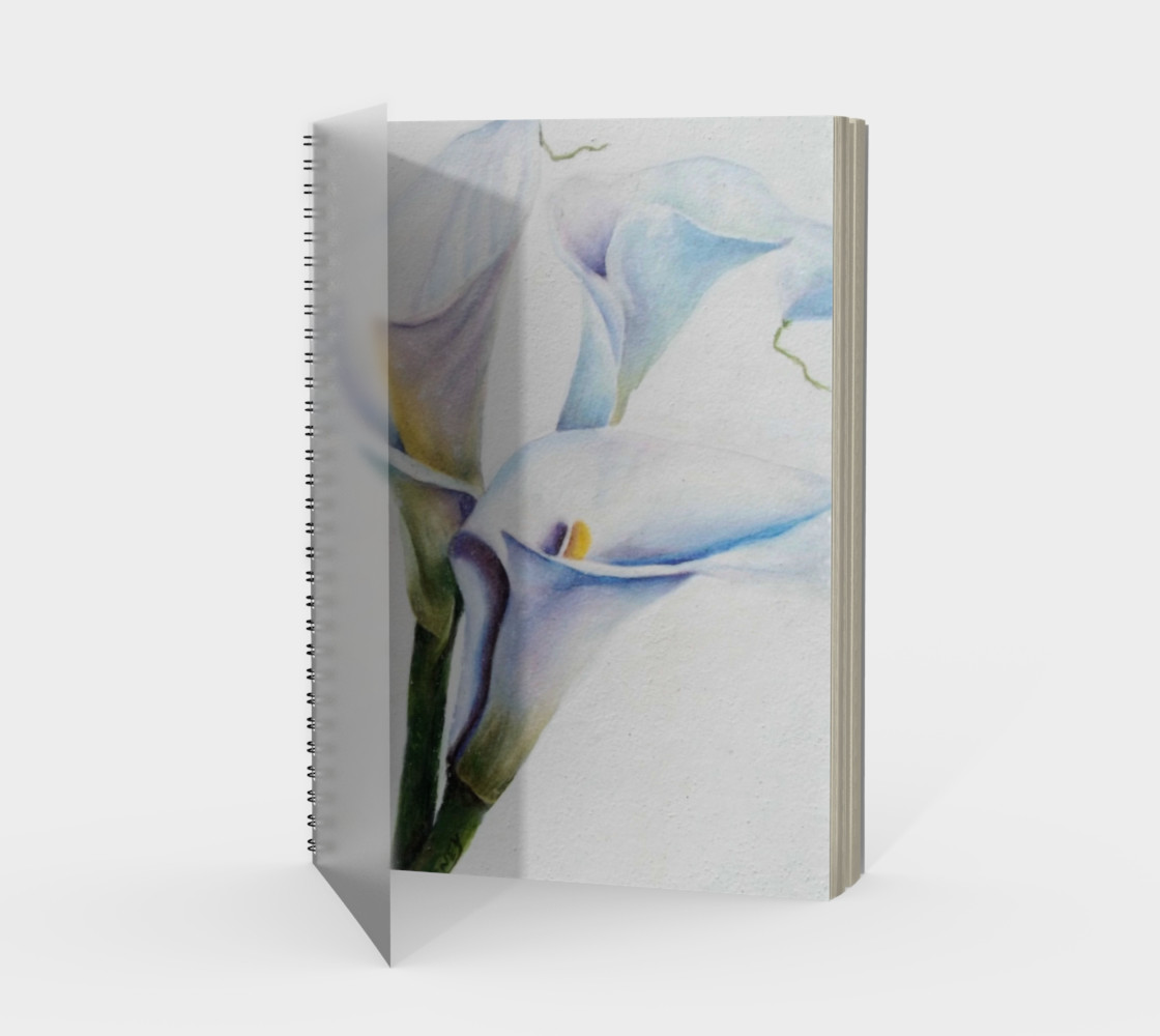 Calla Lilies Spiral Notebook preview #1