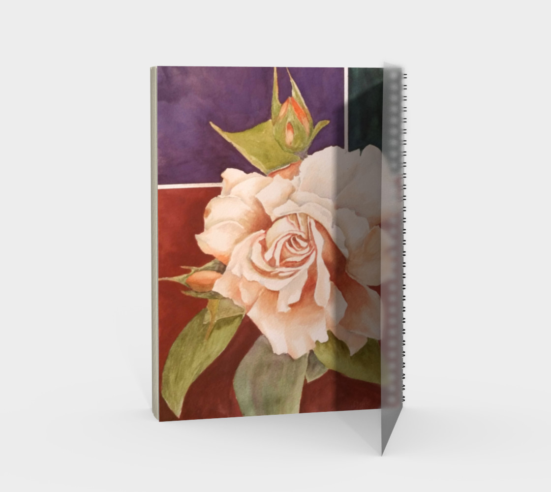 Antique Rose Spiral Notebook preview #2