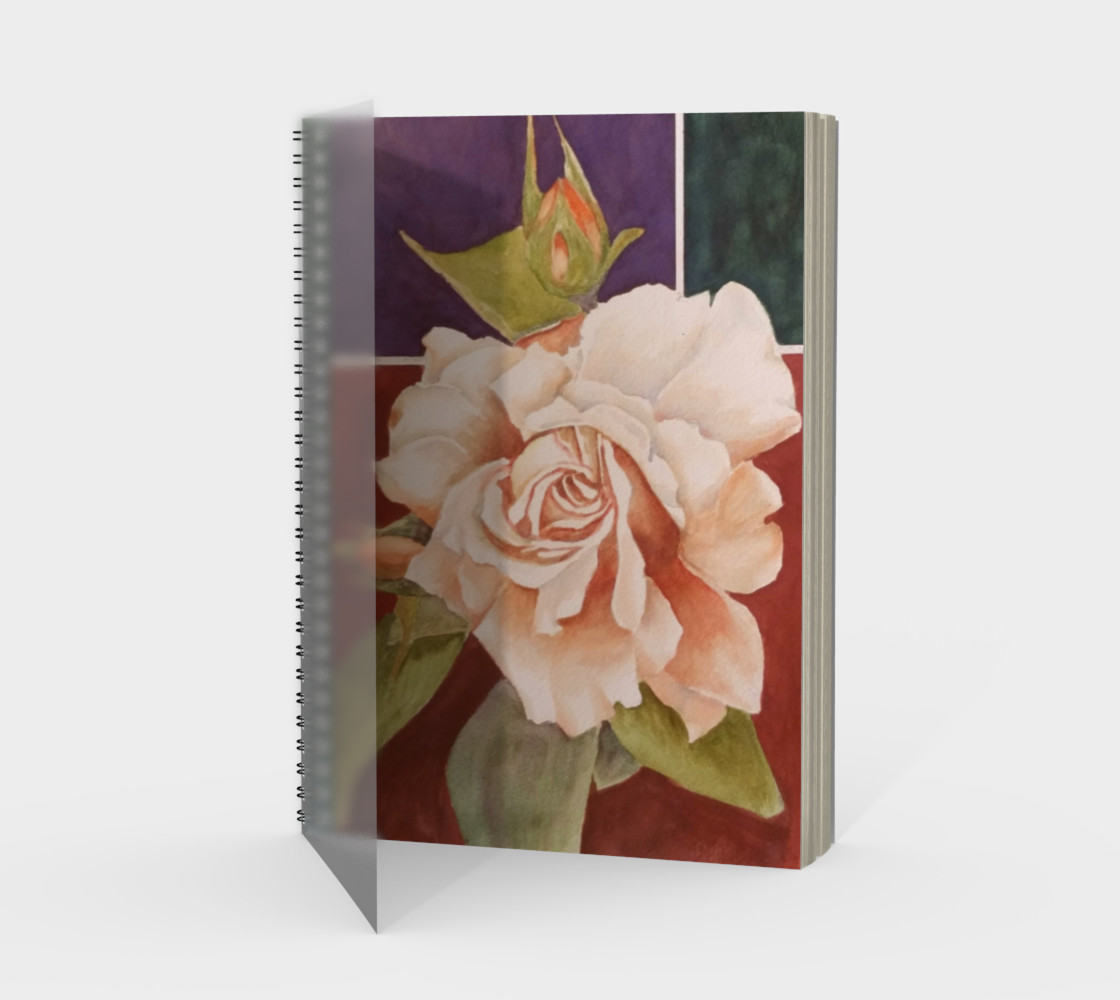 Antique Rose Spiral Notebook preview #1