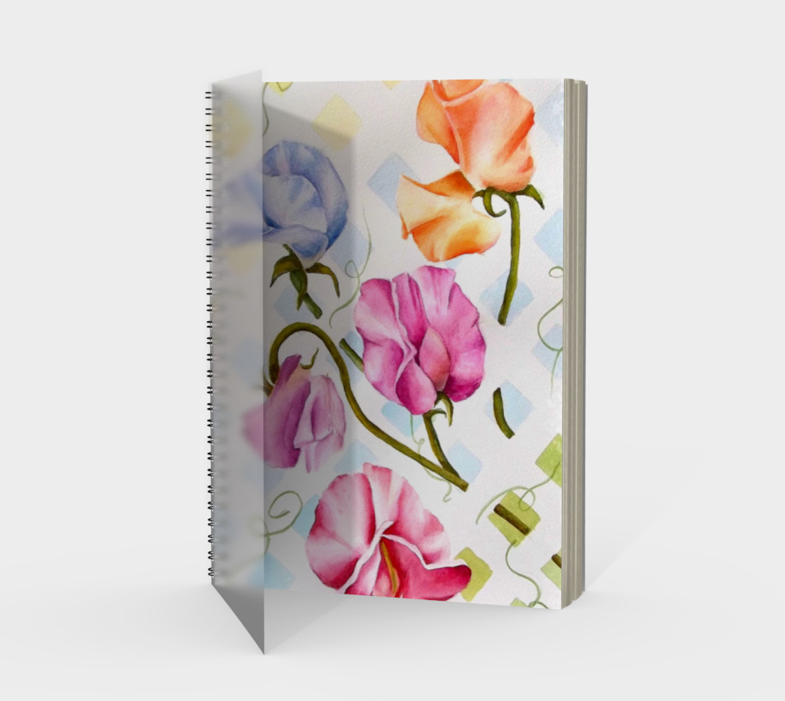 Sweetpeas Spiral Notebook preview #1